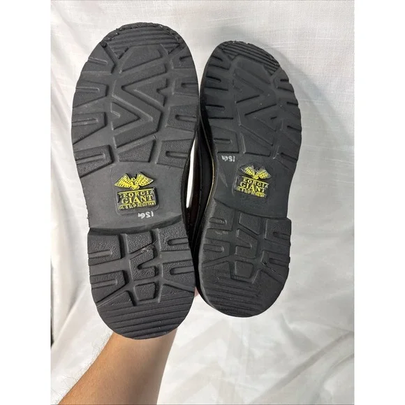 Georgia Giant Romeo Men's Shoes 8.5M Brown Slip-On Oil Resistant GR262 Leather - Picture 11 of 14